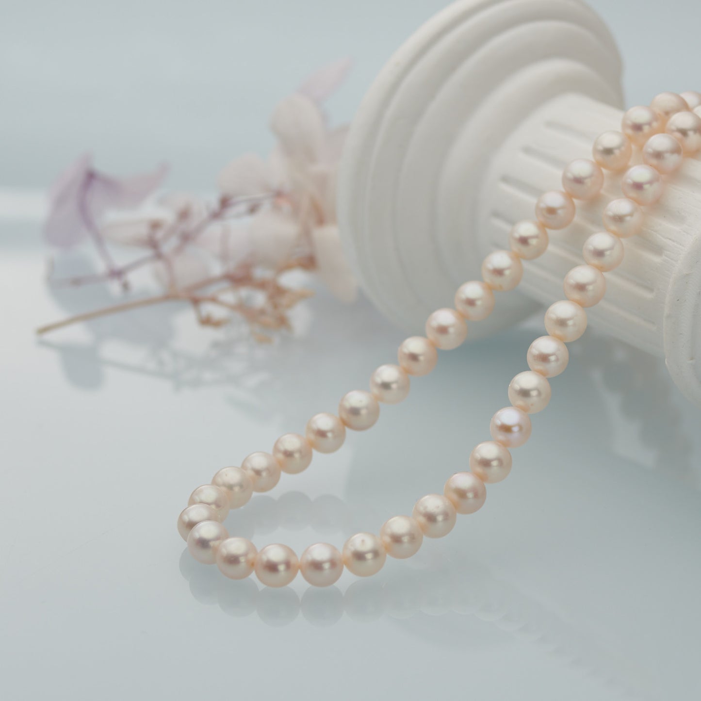 L405002 - Kisspearl Jewelry 6-7mm Near Round Pearl Necklace