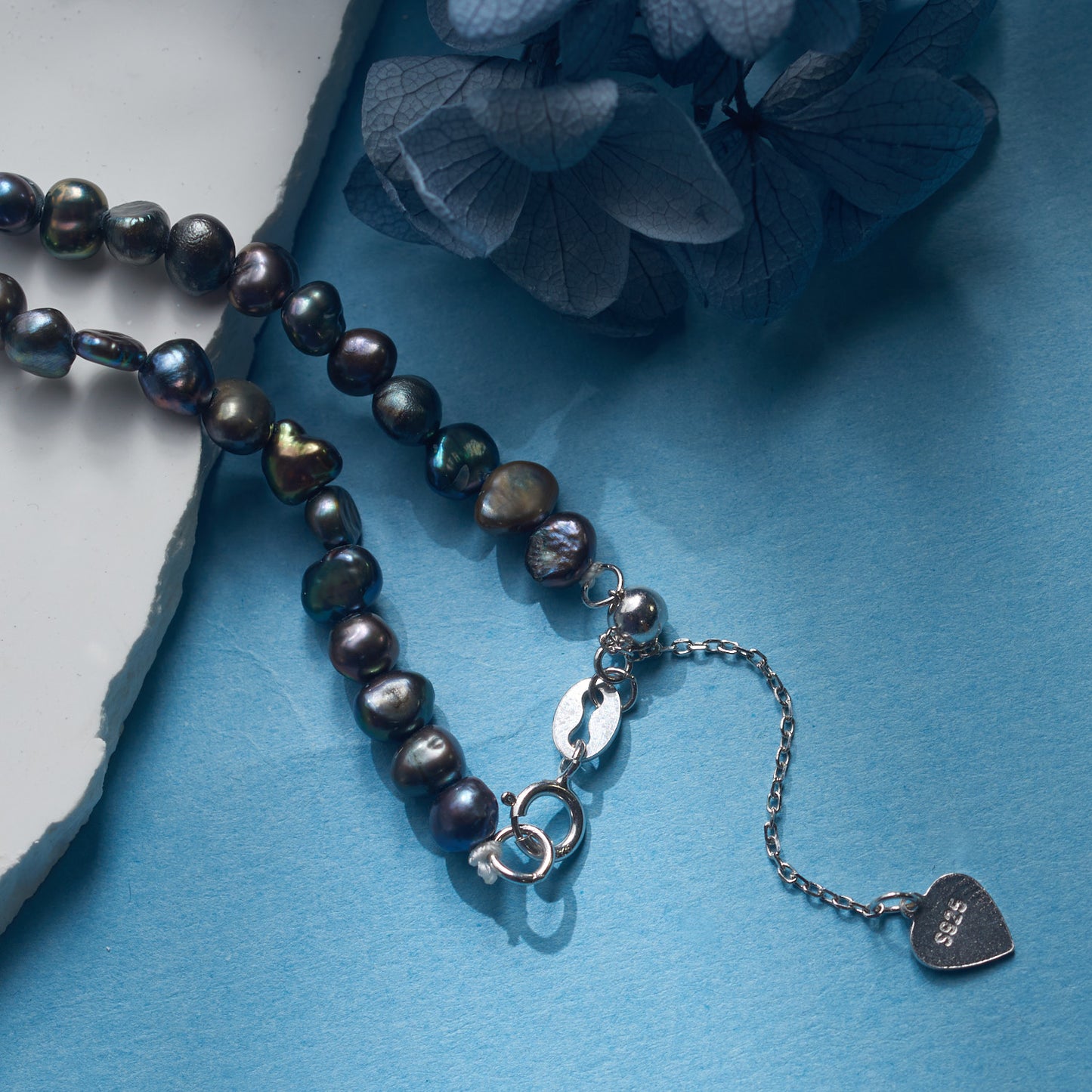 L310012 - Kisspearl Jewelry 3-4mm Black Baroque Pearl Necklace