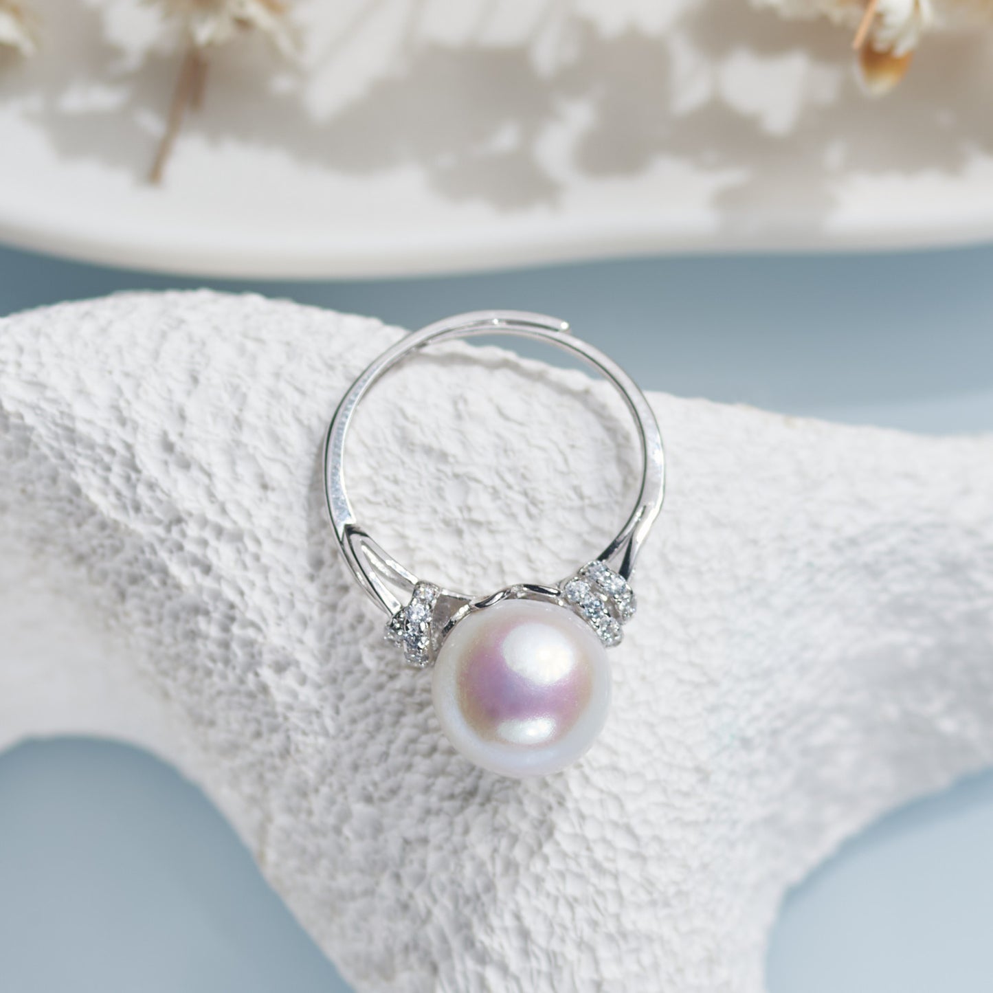 J410001 - Kisspearl Jewelry 10-11mm Near Round Edison Pearl Ring