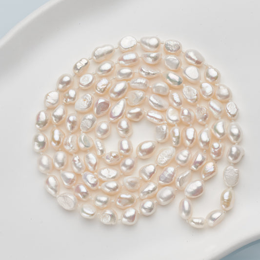 MYL001 - Kisspearl Jewelry 7-8/8-9/9-10mm potato/baroque shape Long Pearl Necklace