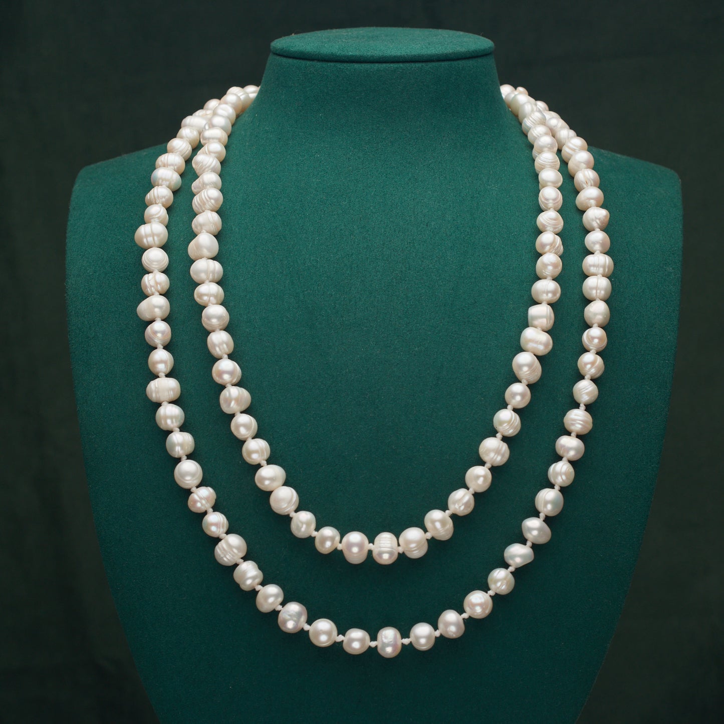 MYL001 - Kisspearl Jewelry 7-8/8-9/9-10mm potato/baroque shape Long Pearl Necklace