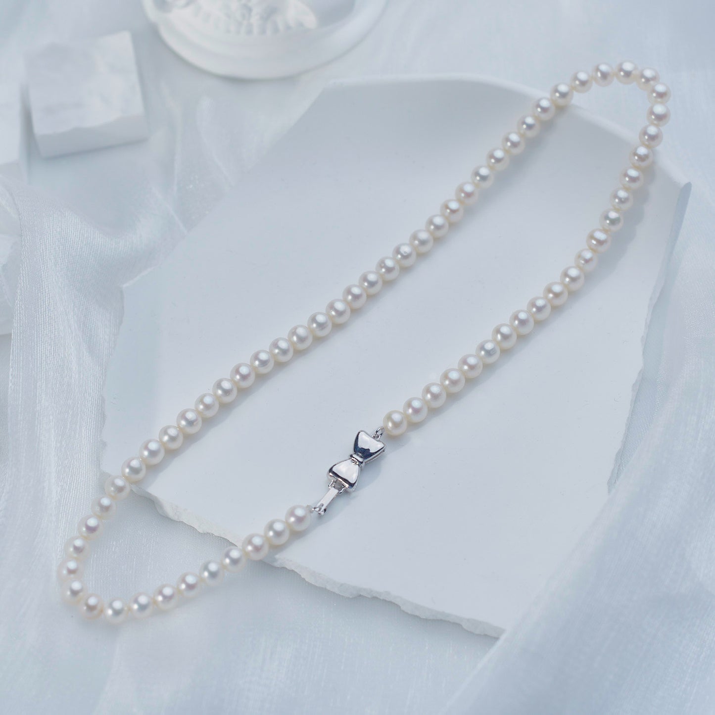L404002 - Kisspearl Jewelry 6-7mm Near Round Pearl Necklace