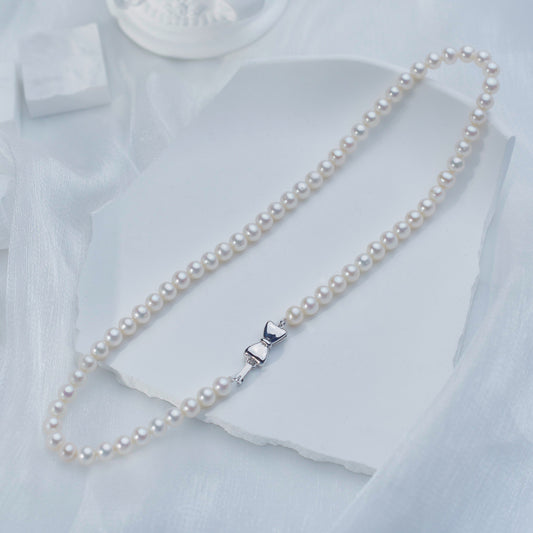 L404002 - Kisspearl Jewelry 6-7mm Near Round Pearl Necklace