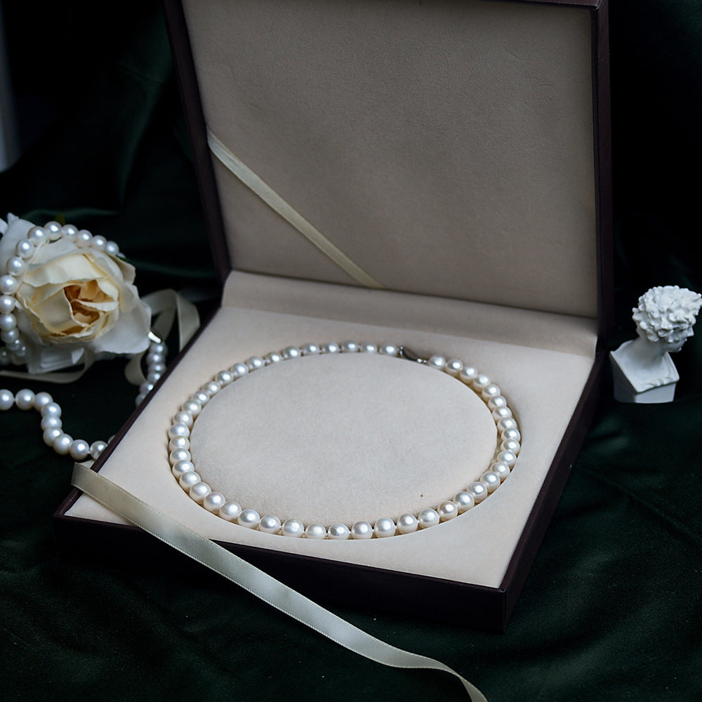 XL002 - Kisspearl Jewelry 9-10mm Near Round Pearl Necklace