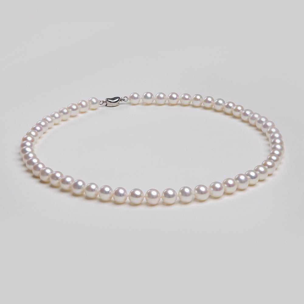 XL002 - Kisspearl Jewelry 9-10mm Near Round Pearl Necklace