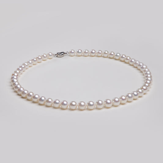 XL002 - Kisspearl Jewelry 9-10mm Near Round Pearl Necklace