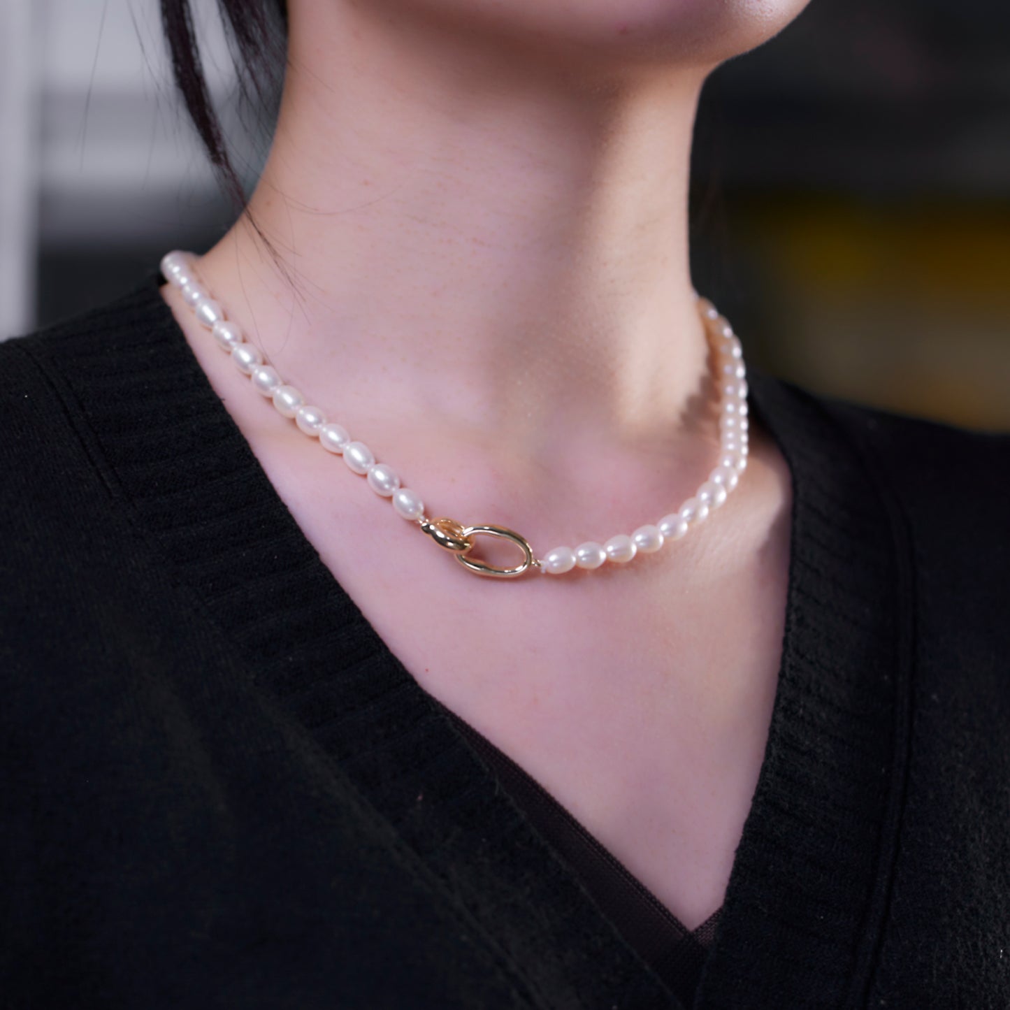 Rice Pearl Necklace