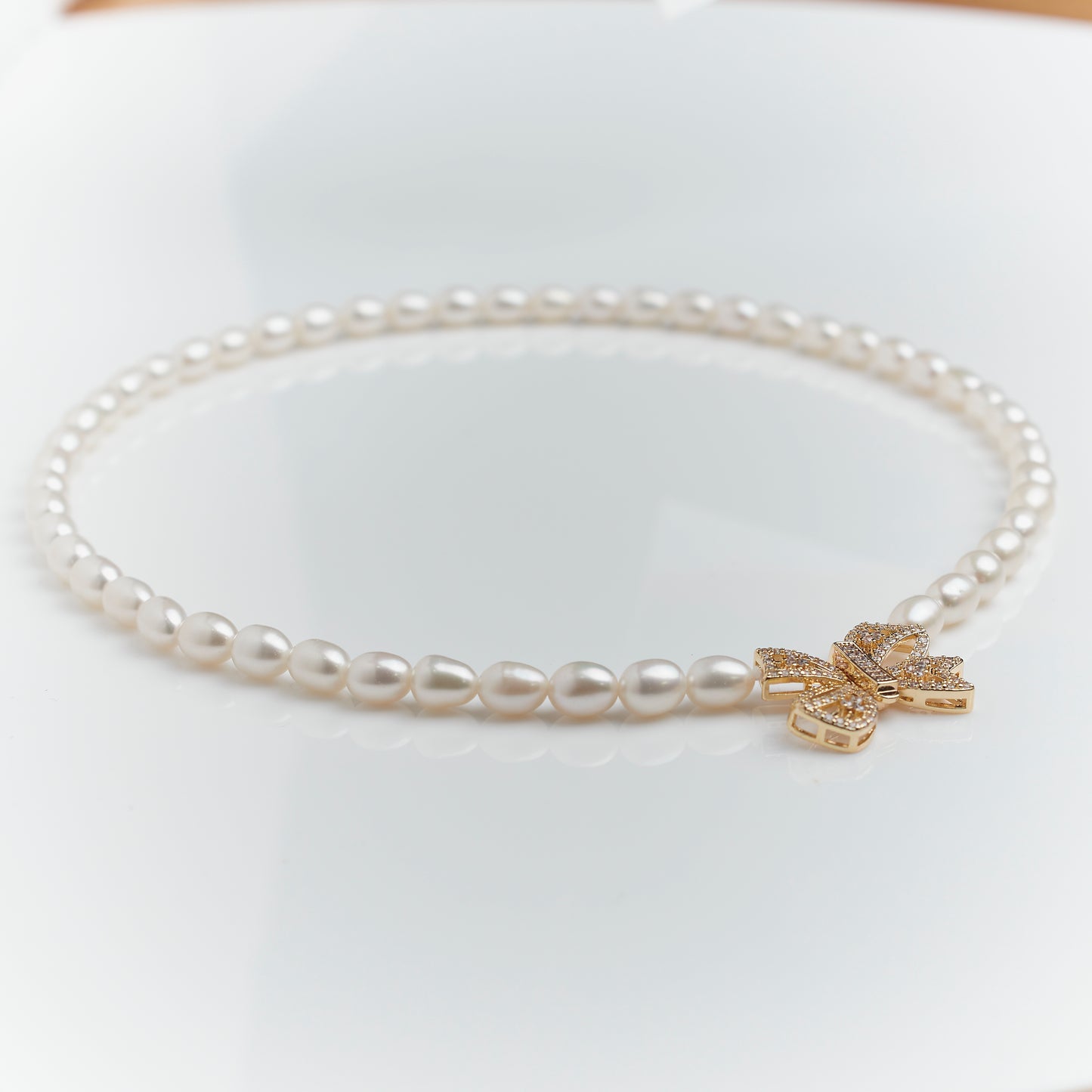L310001 - Kisspearl Jewelry 6-7mm Rice Pearl Necklace
