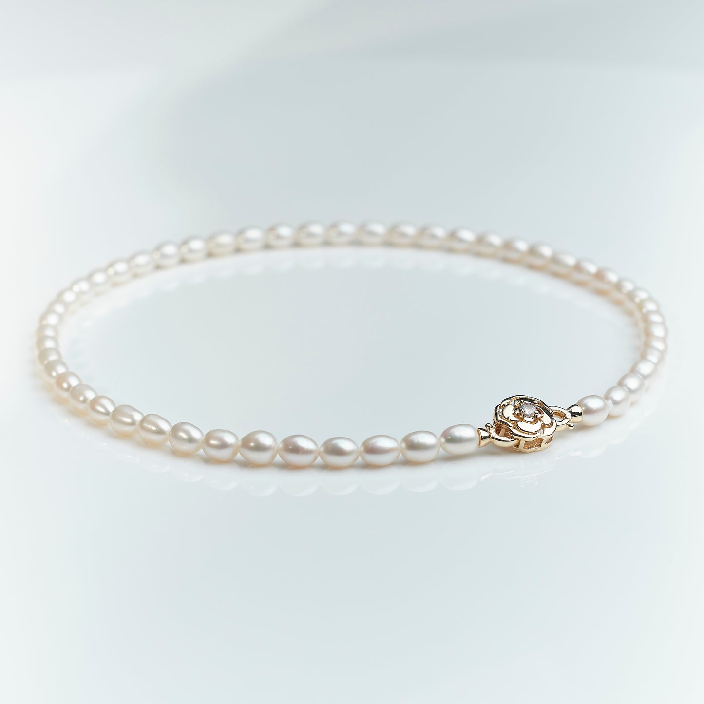 L310009 - Kisspearl Jewelry 6-7mm Rice Pearl Necklace