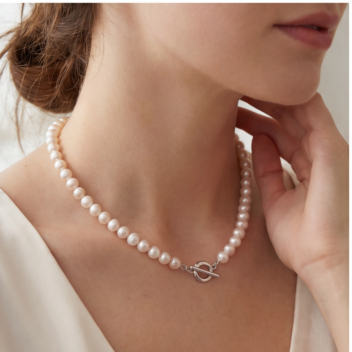 L405001 - Kisspearl Jewelry 6-7mm Near Round Pearl Necklace