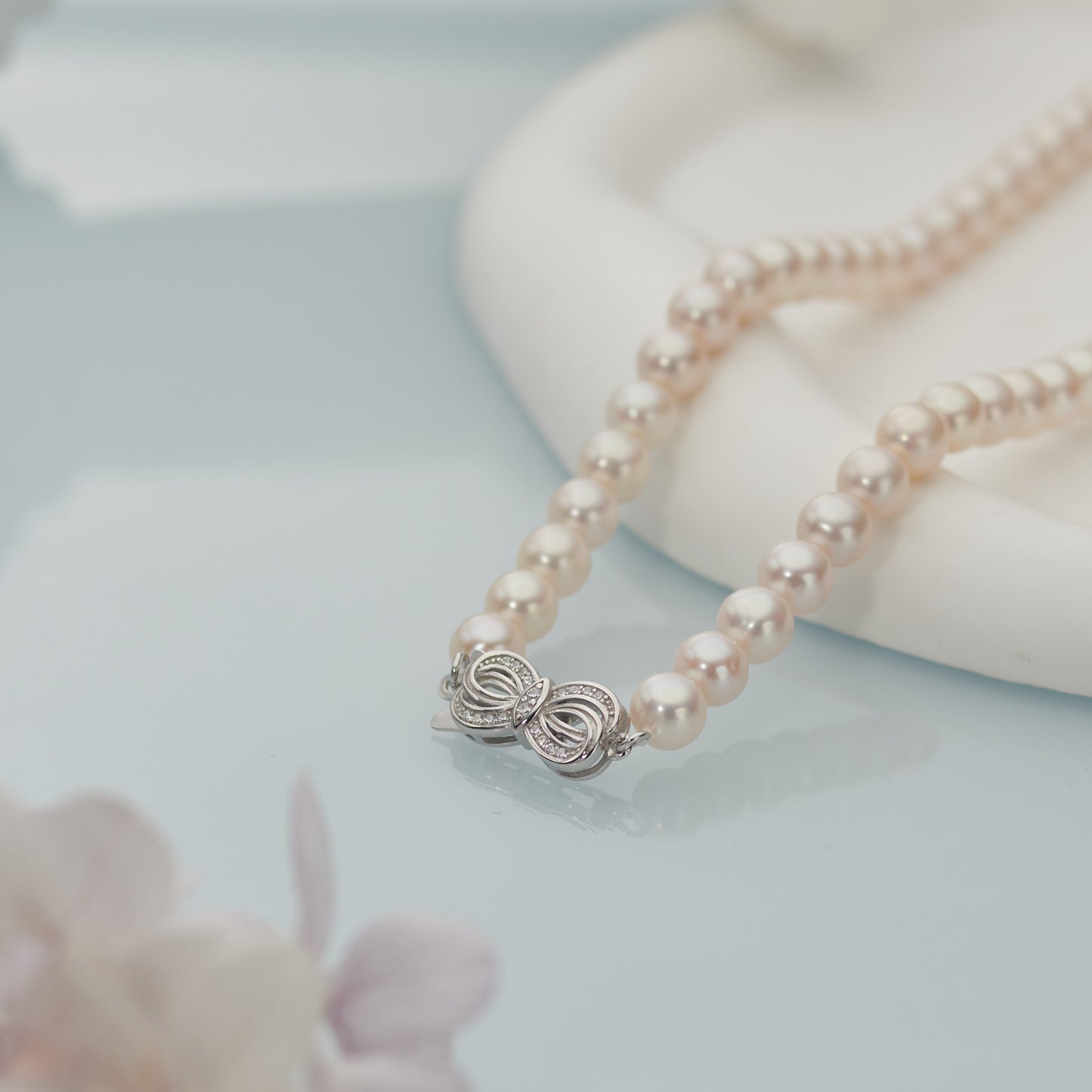 L405002 - Kisspearl Jewelry 6-7mm Near Round Pearl Necklace