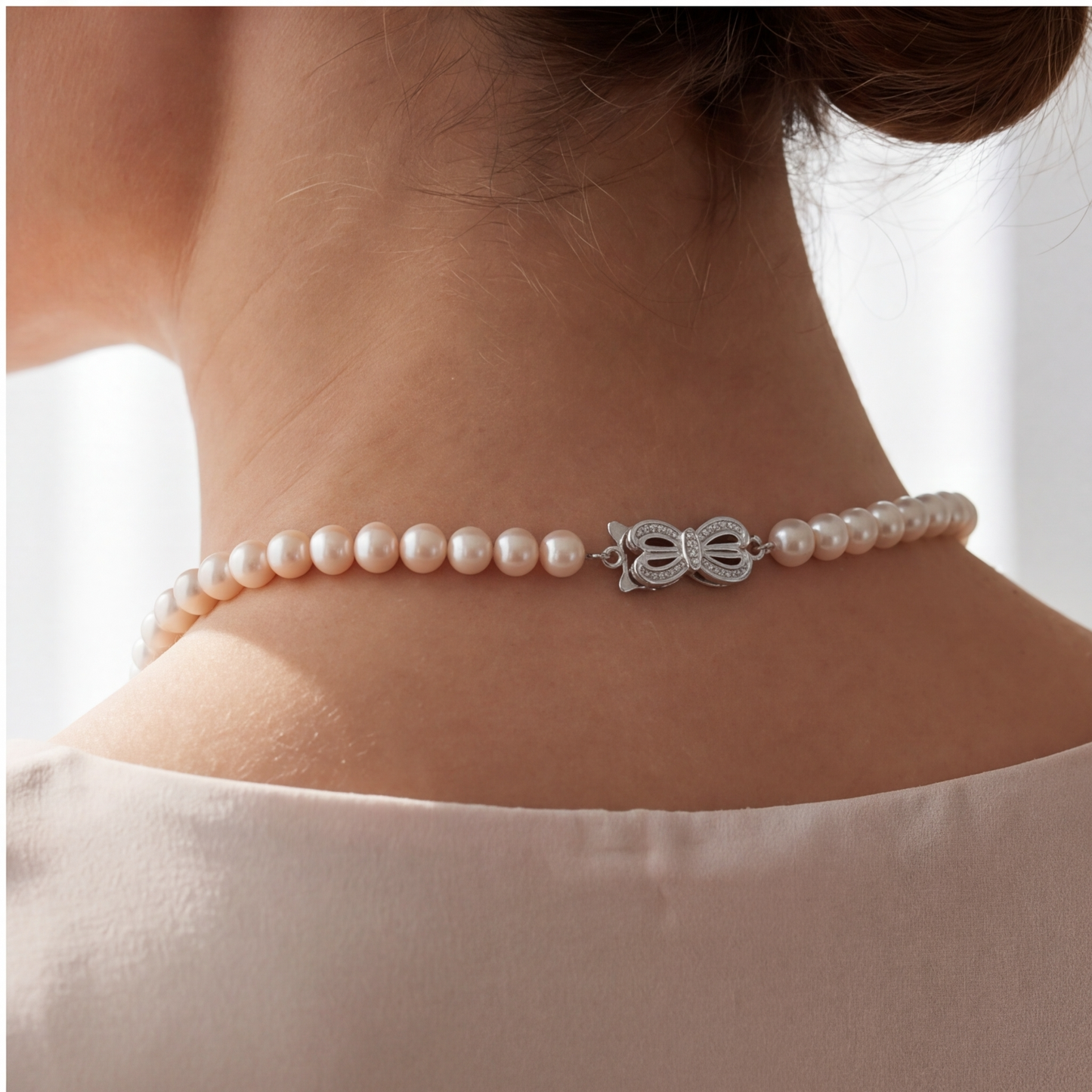 L405002 - Kisspearl Jewelry 6-7mm Near Round Pearl Necklace