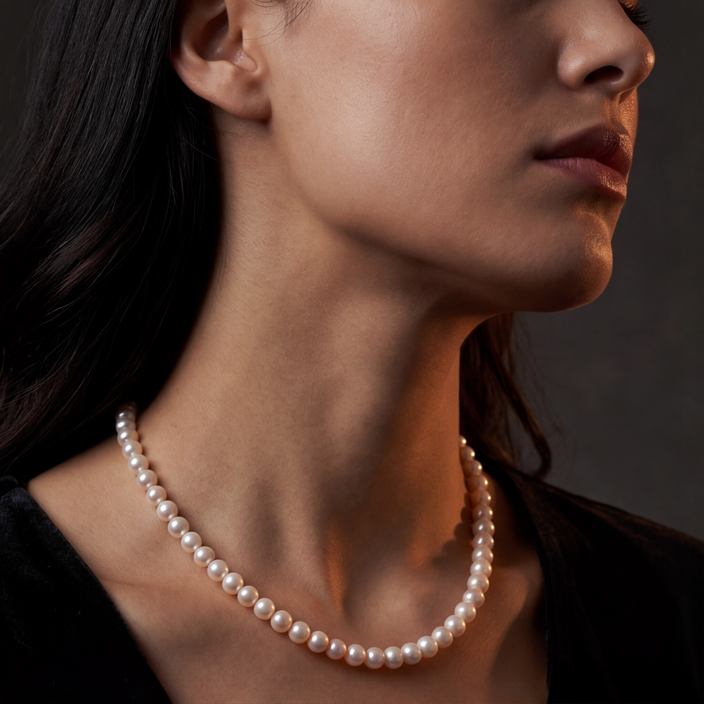 L405004 - Kisspearl Jewelry 6-7mm Near Round Pearl Necklace