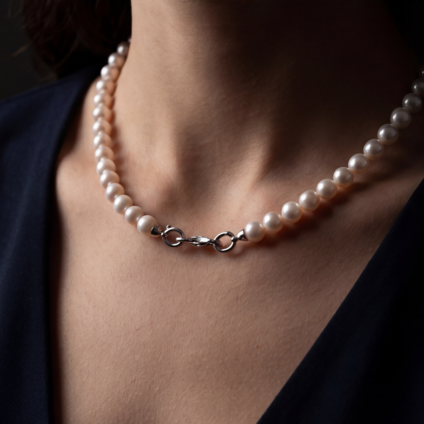 L405005 - Kisspearl Jewelry 6-7mm Near Round Pearl Necklace