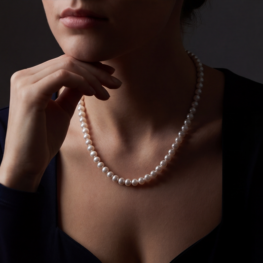 L405006 - Kisspearl Jewelry 6-7mm Near Round Pearl Necklace