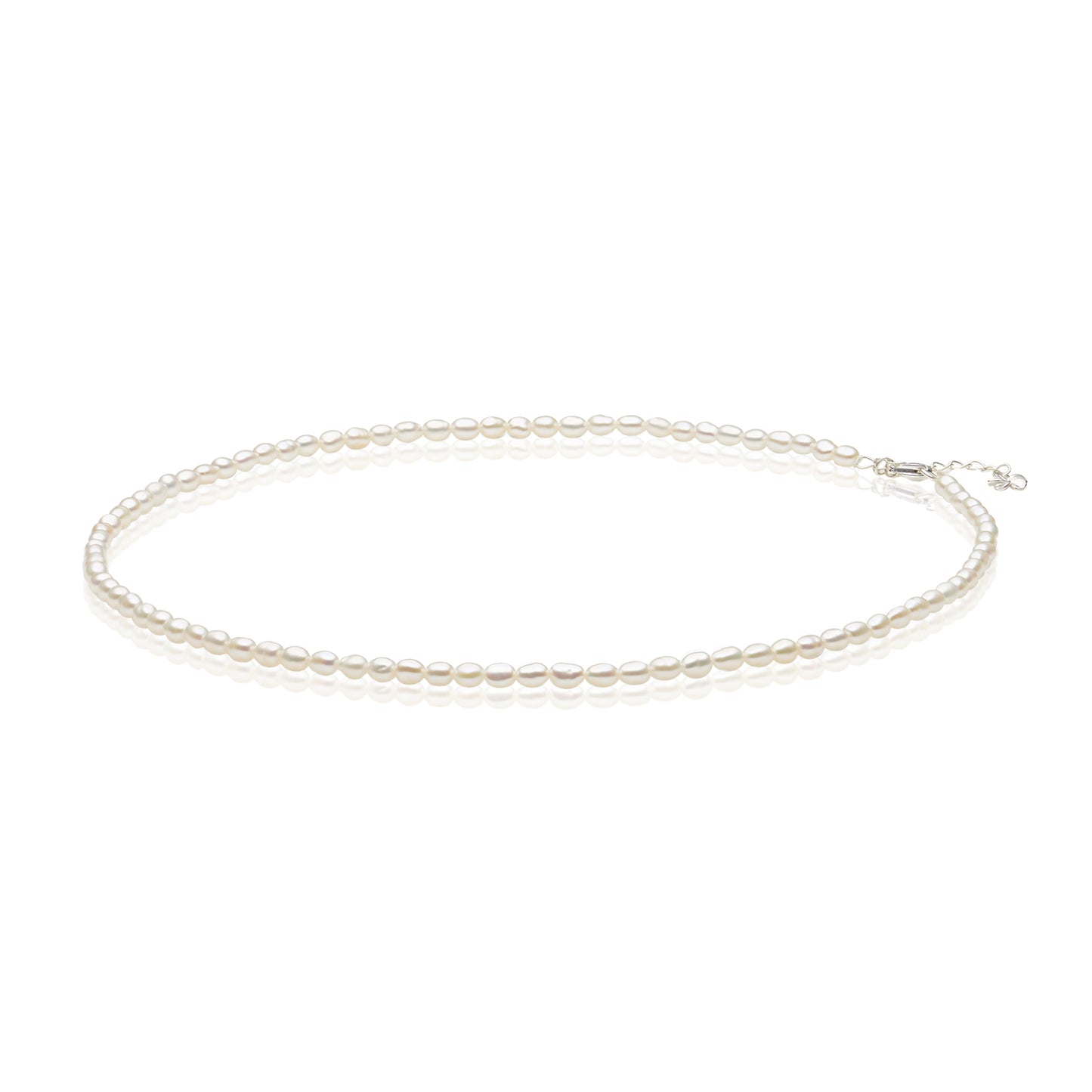 L406004 - Kisspearl Jewelry 3-4mm Rice Pearl Choker Necklace