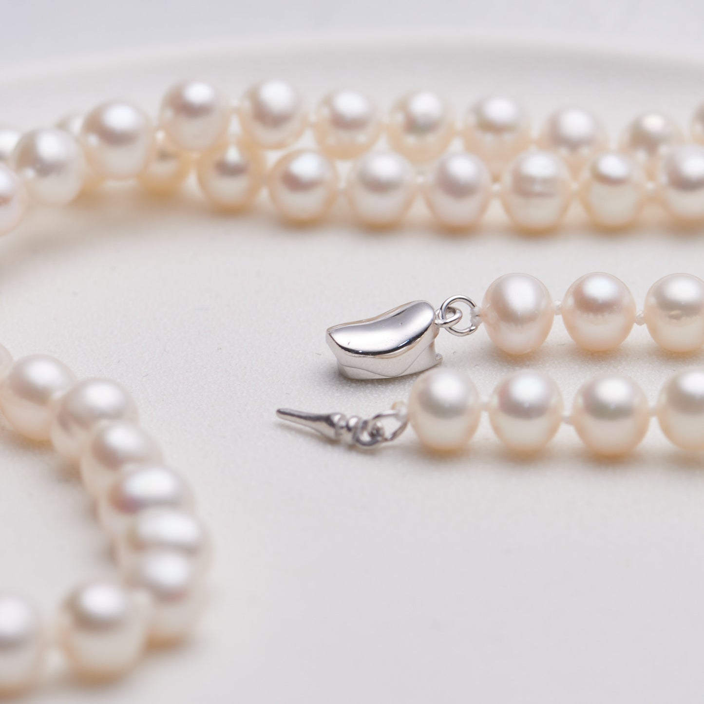 L404004 - Kisspearl Jewelry 7-8mm Near Round Pearl Necklace