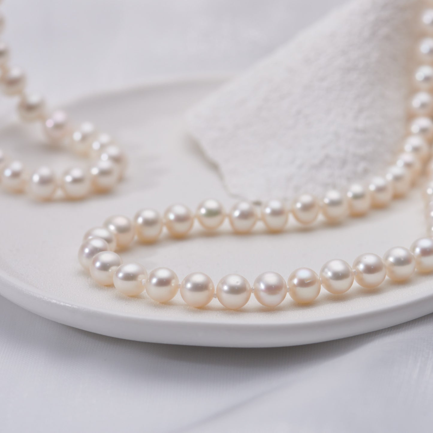 L404004 - Kisspearl Jewelry 7-8mm Near Round Pearl Necklace