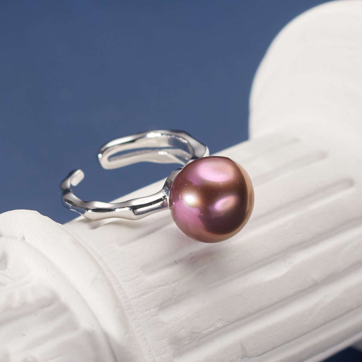 J407005 - Kisspearl Jewelry 11-12mm Near Round Edison Pearl Ring