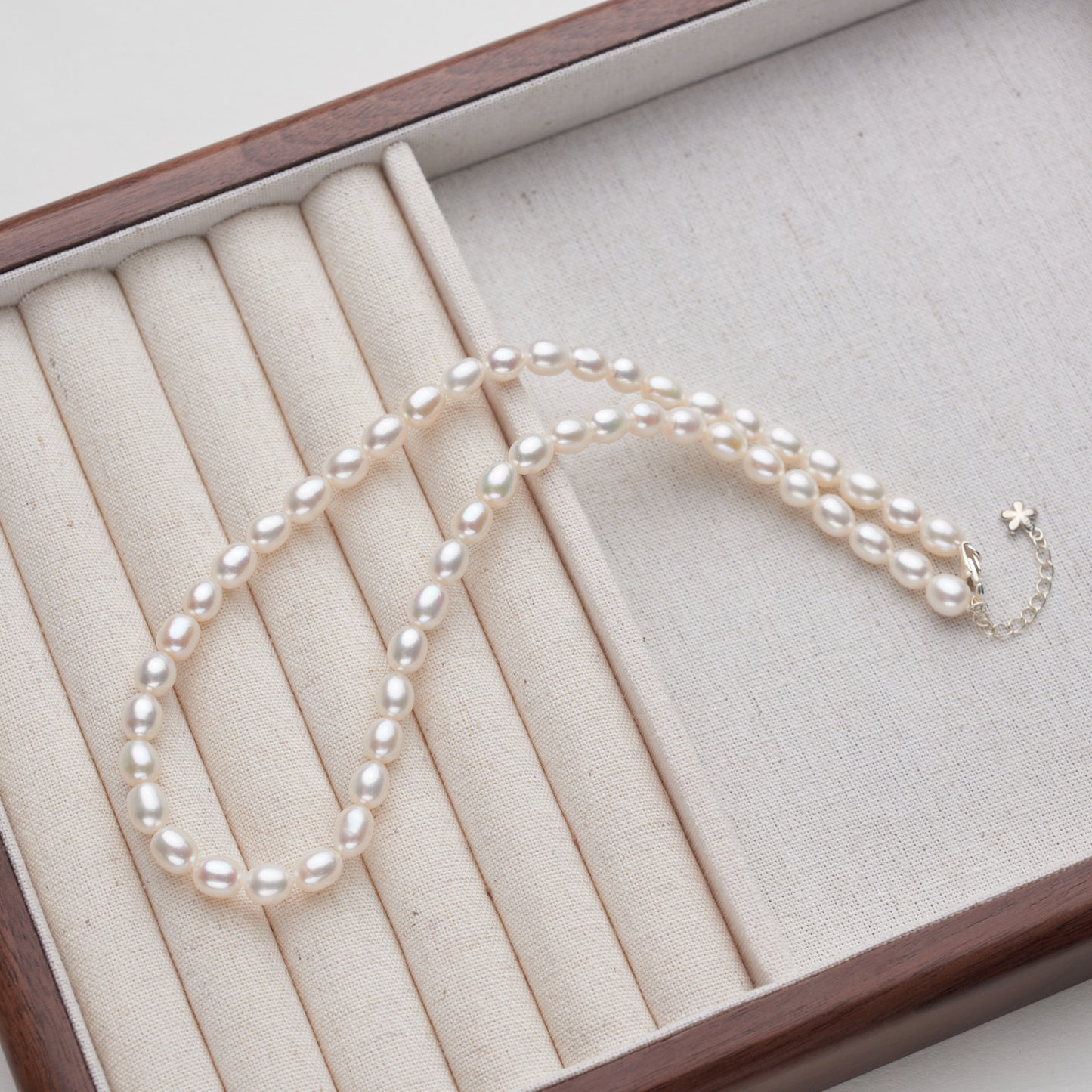 L406001 - Kisspearl Jewelry 6-7mm Rice Pearl Necklace