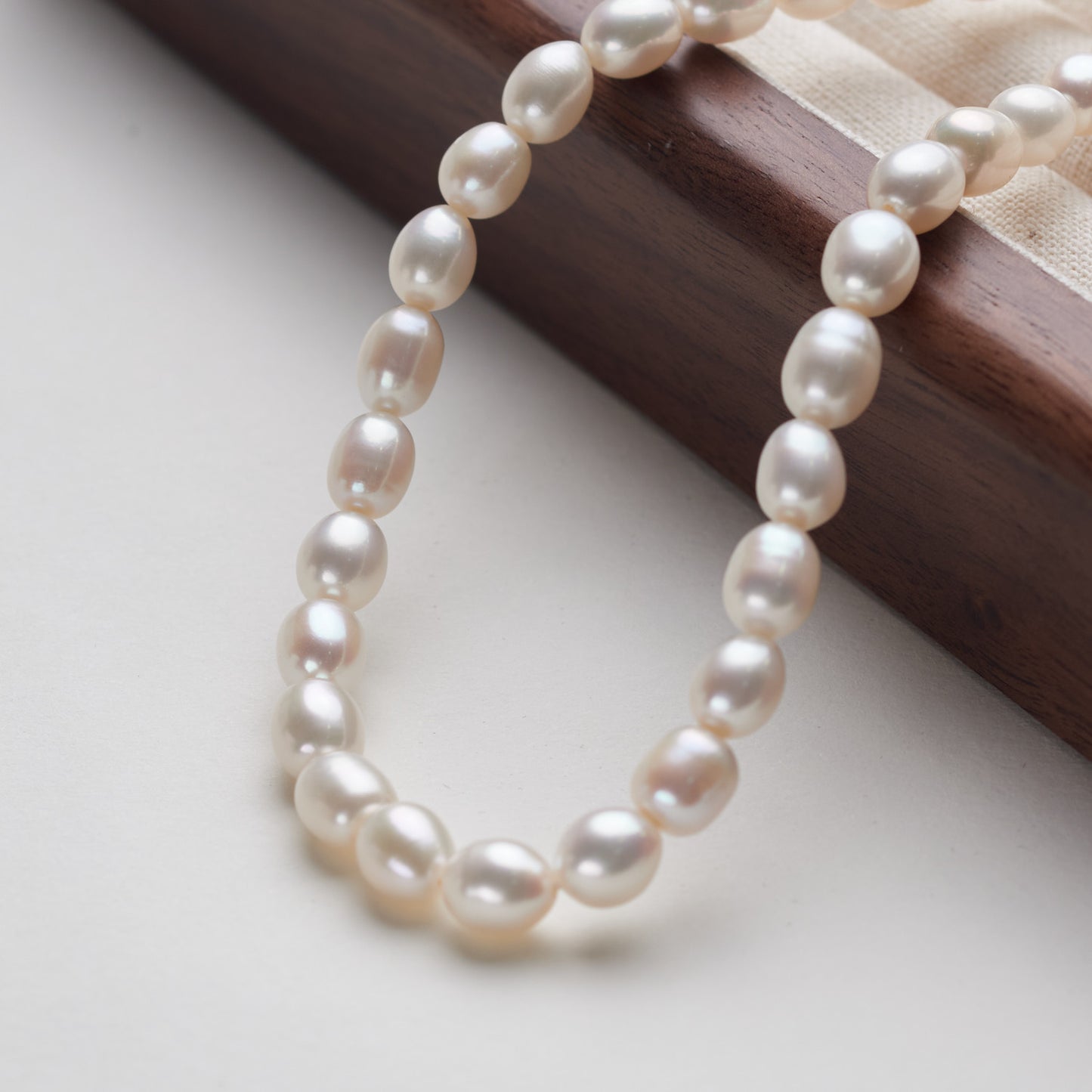 L406001 - Kisspearl Jewelry 6-7mm Rice Pearl Necklace