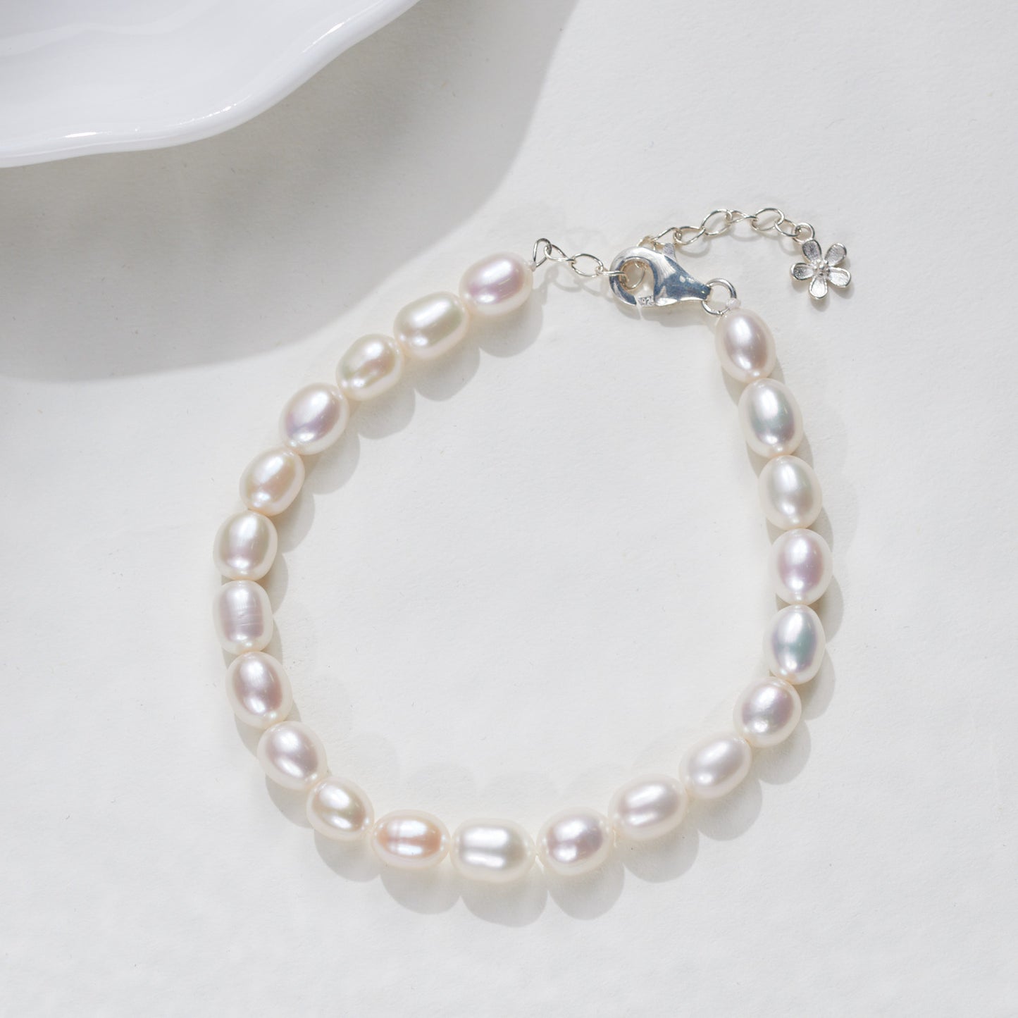 S406002 - Kisspearl Jewelry 6-7mm Rice Pearl Bracelet