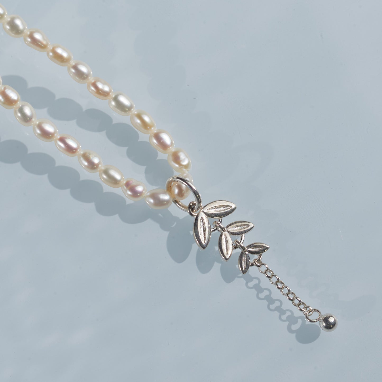 L406005 - Kisspearl Jewelry 3-4mm Rice Pearl  Pendant Necklace