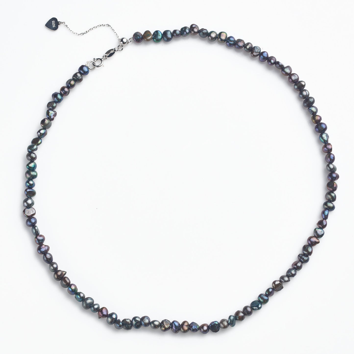 L310012 - Kisspearl Jewelry 3-4mm Black Baroque Pearl Necklace