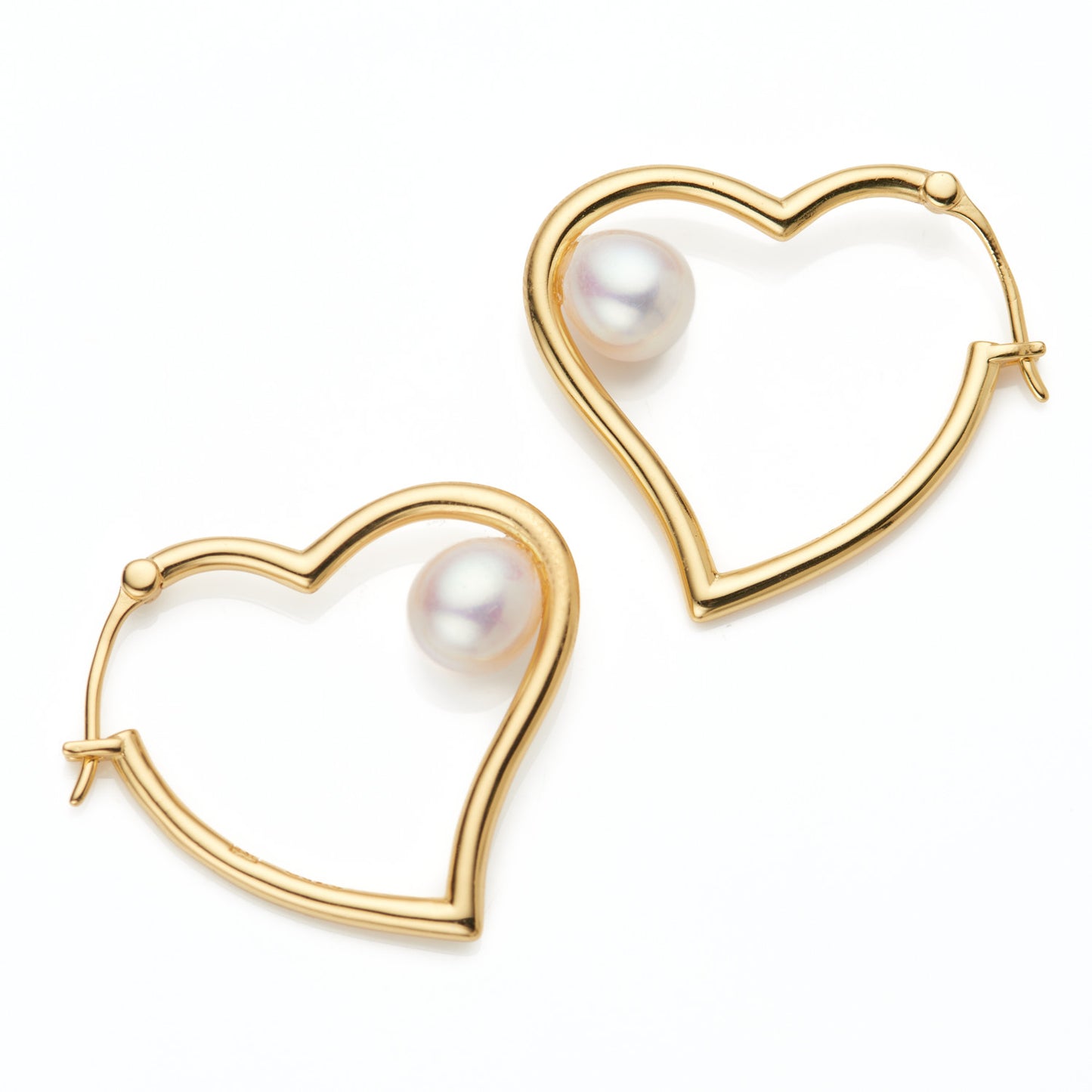 Heart Pearl Earrings