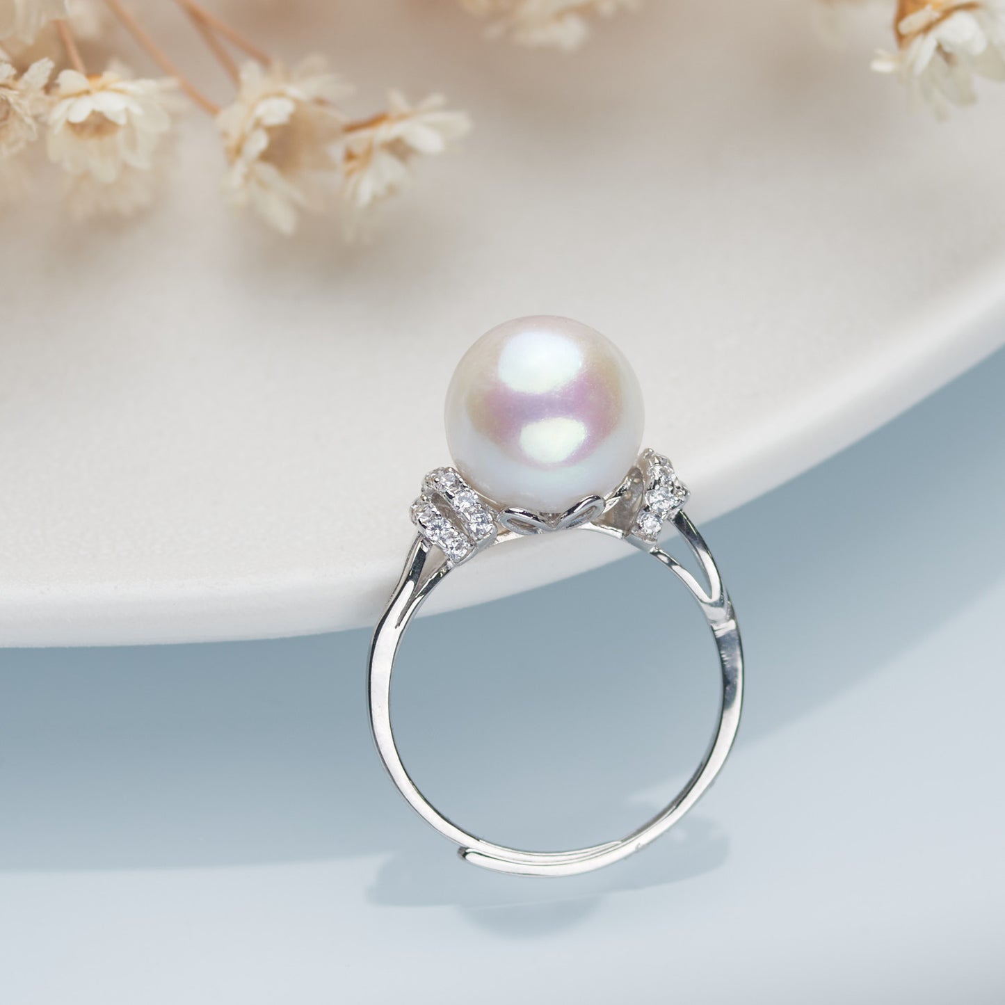 J410001 - Kisspearl Jewelry 10-11mm Near Round Edison Pearl Ring