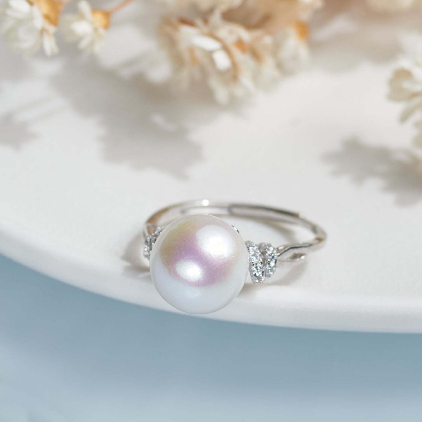 J410001 - Kisspearl Jewelry 10-11mm Near Round Edison Pearl Ring